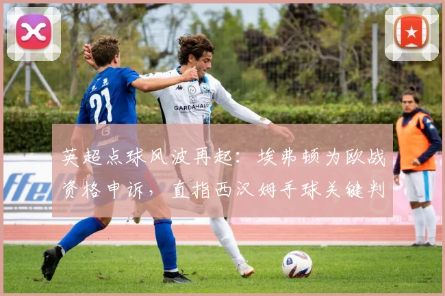 英超点球风波再起：埃弗顿为欧战资格申诉，直指西汉姆手球关键判罚
